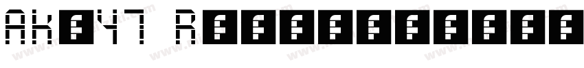 AK-47 Regular字体转换